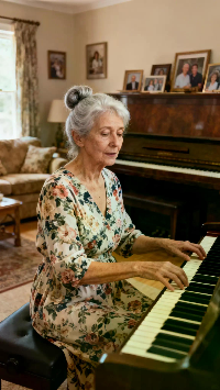 Piano Practice Lady