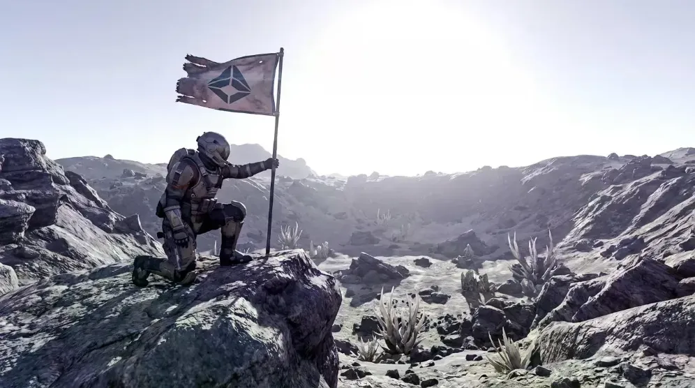 Mission med rumvæsent flag