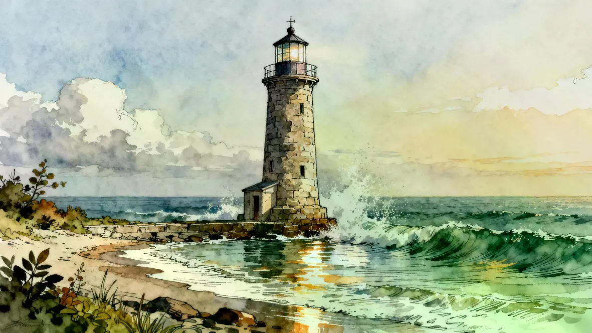 Acquerello Art del faro