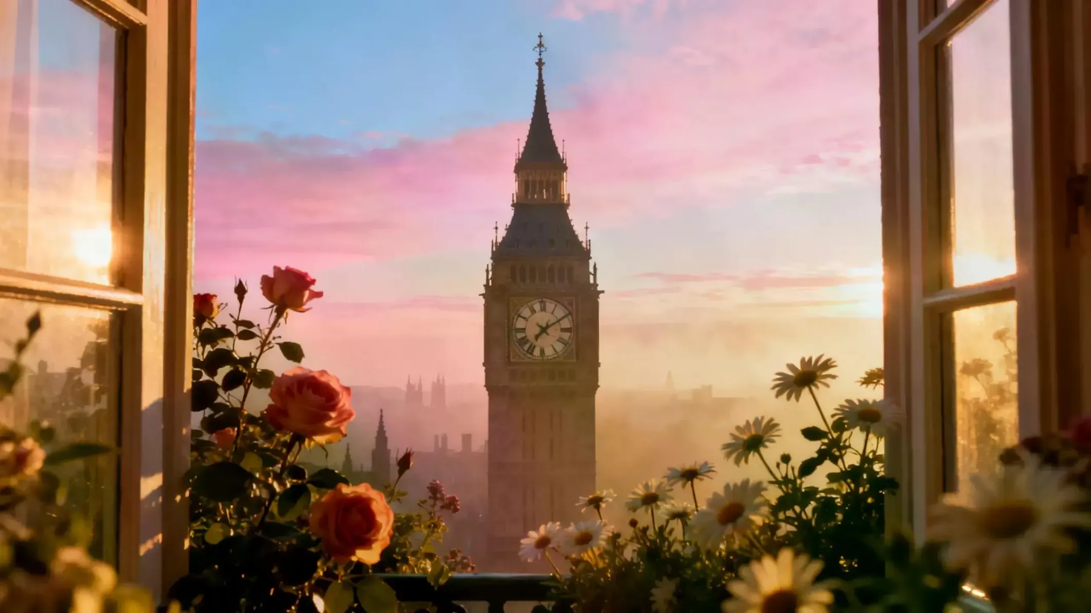 Een klokkentoren in Bloom