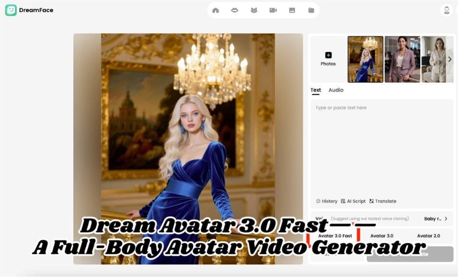AI Full-Body Avatar Video Generator – Dream Avatar 3.0 Fast with Lifelike Expressions