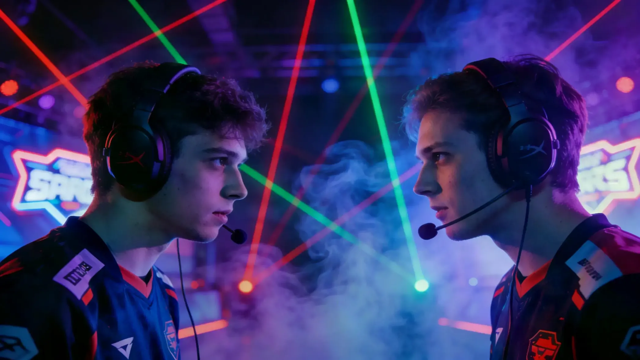 Neon Sign Player Showdown