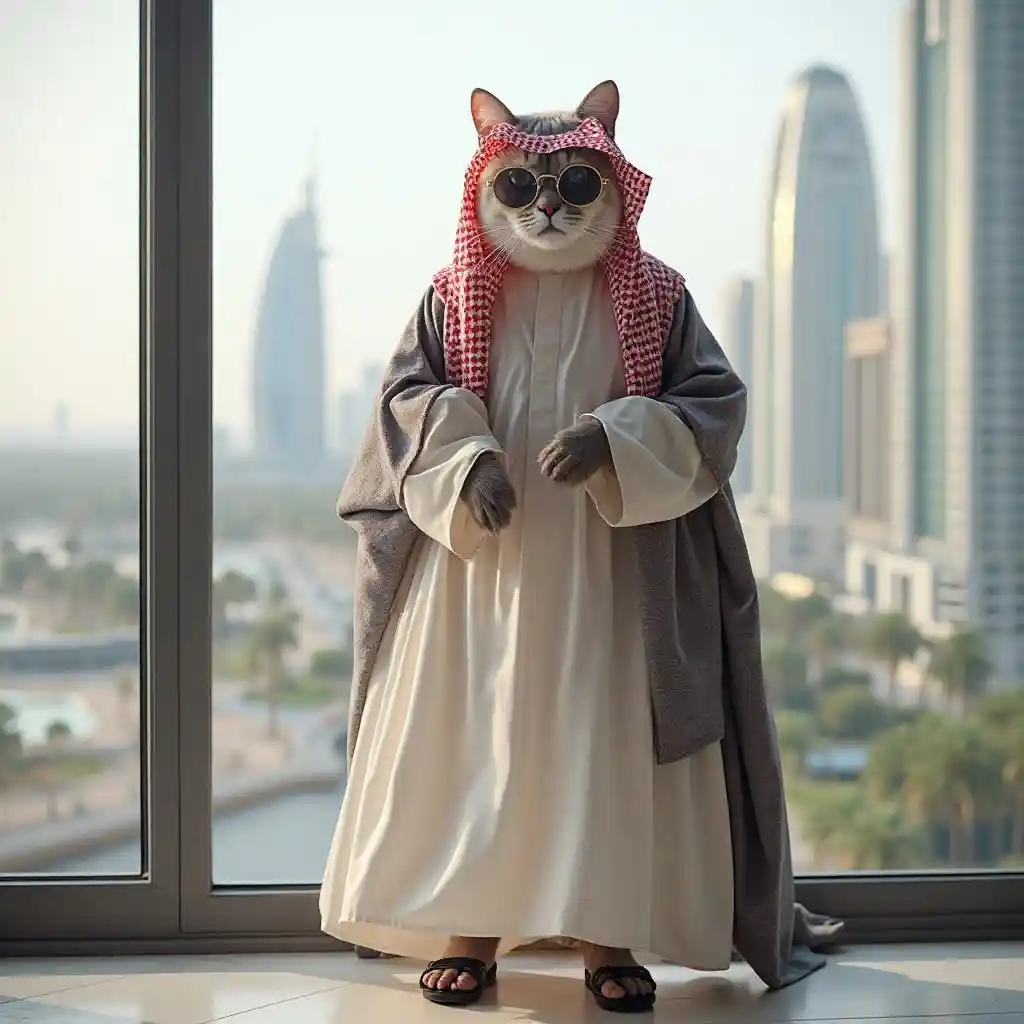 Mèo hình người Dubai