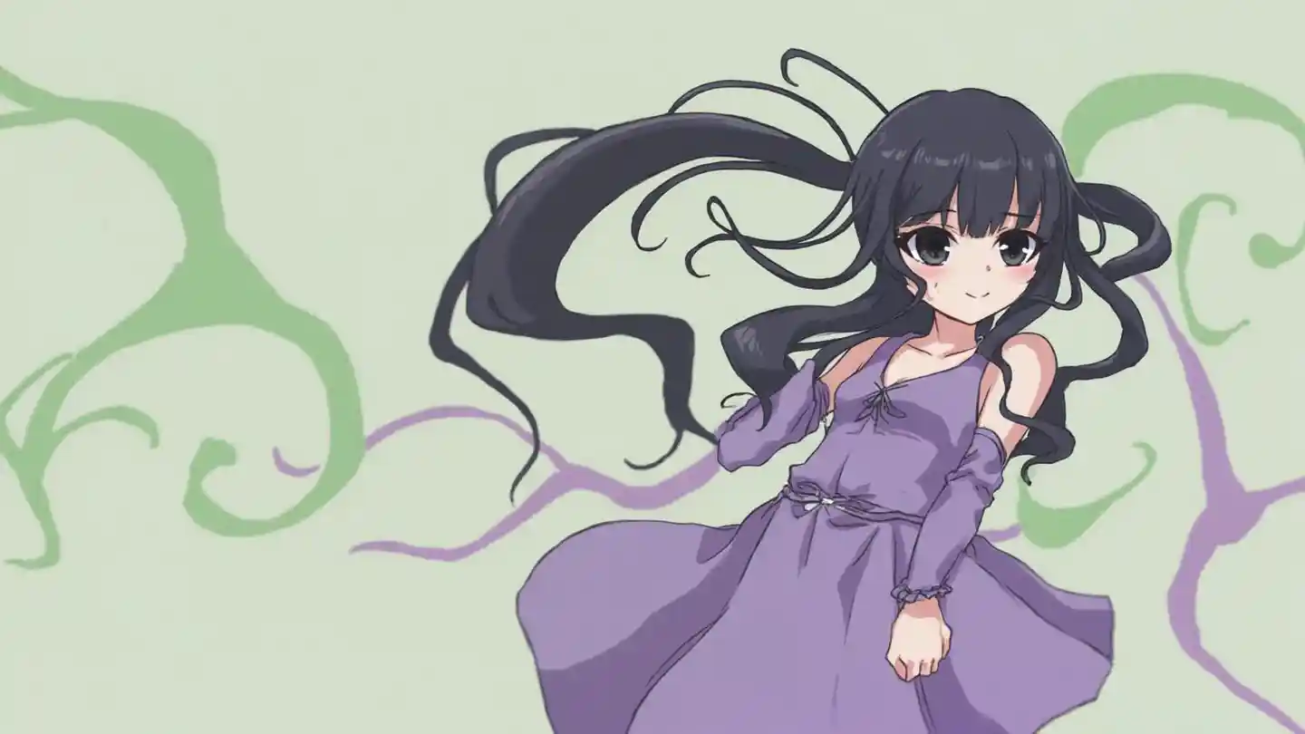 สาวในชุดสีม่วง