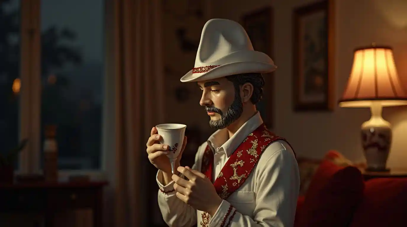 Trauriger Cowboy-Abend