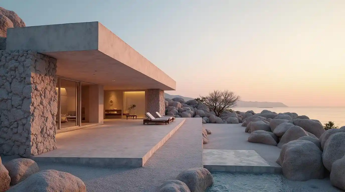 Moderne Felsarchitektur