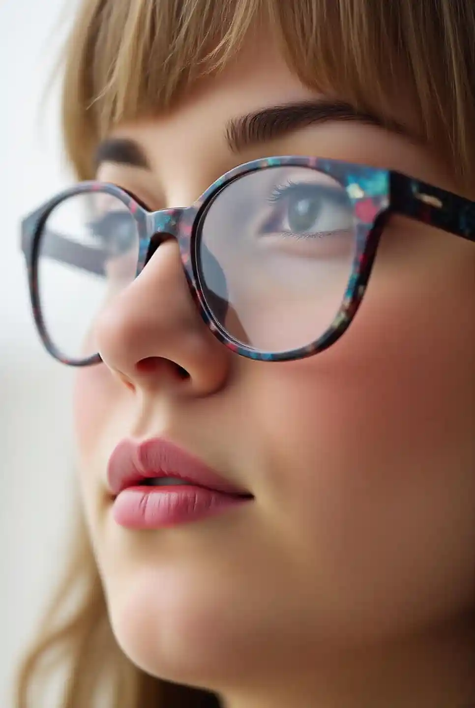 Colorful Glasses Woman