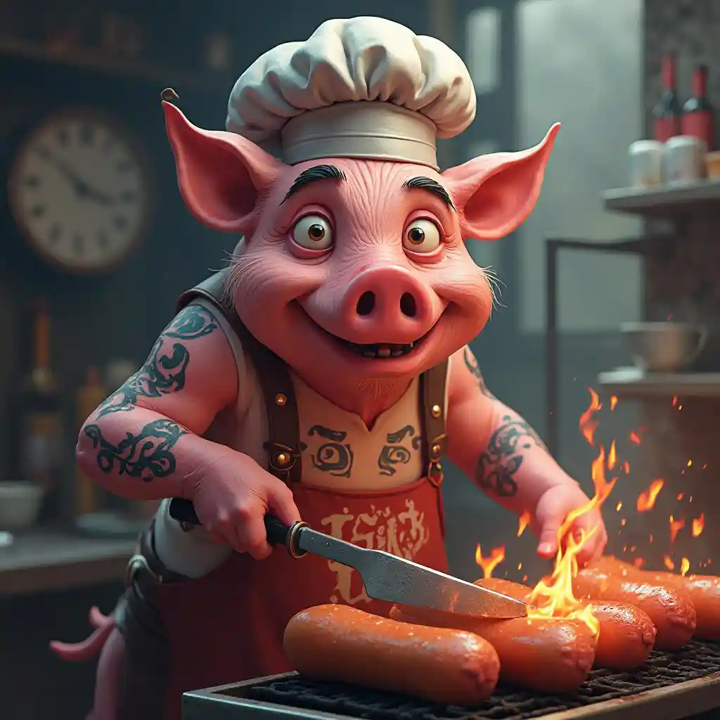 Pig Chef Art