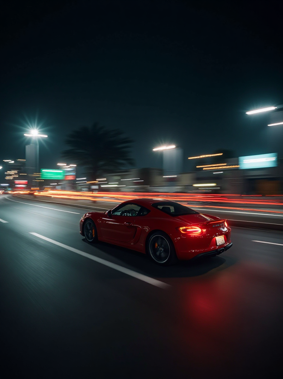 ਲਾਲ ਸਪੋਰਟਸ ਕਾਰ