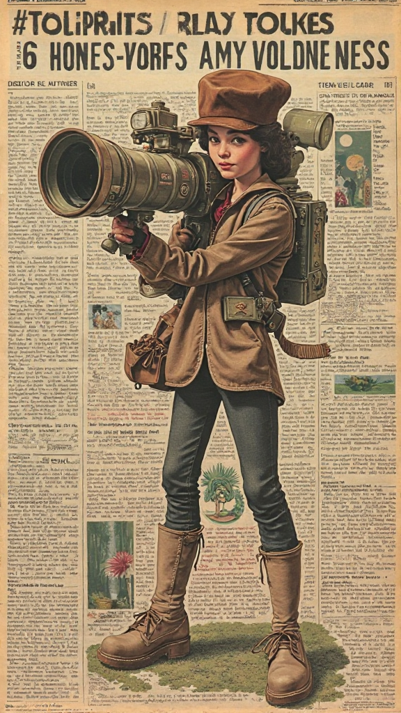 Retro-Collagen: Zeitungsträume der 60er Jahre 