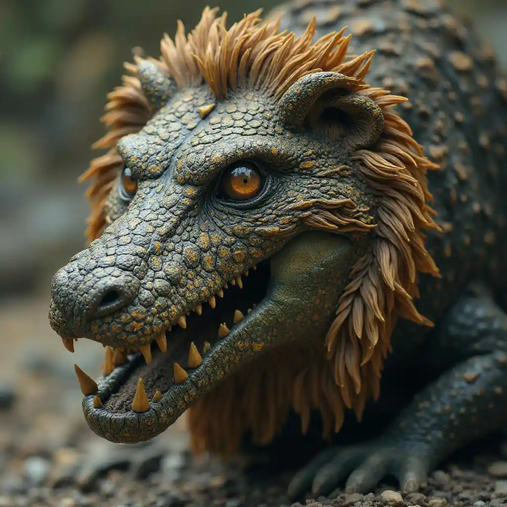 Crocodile Lion