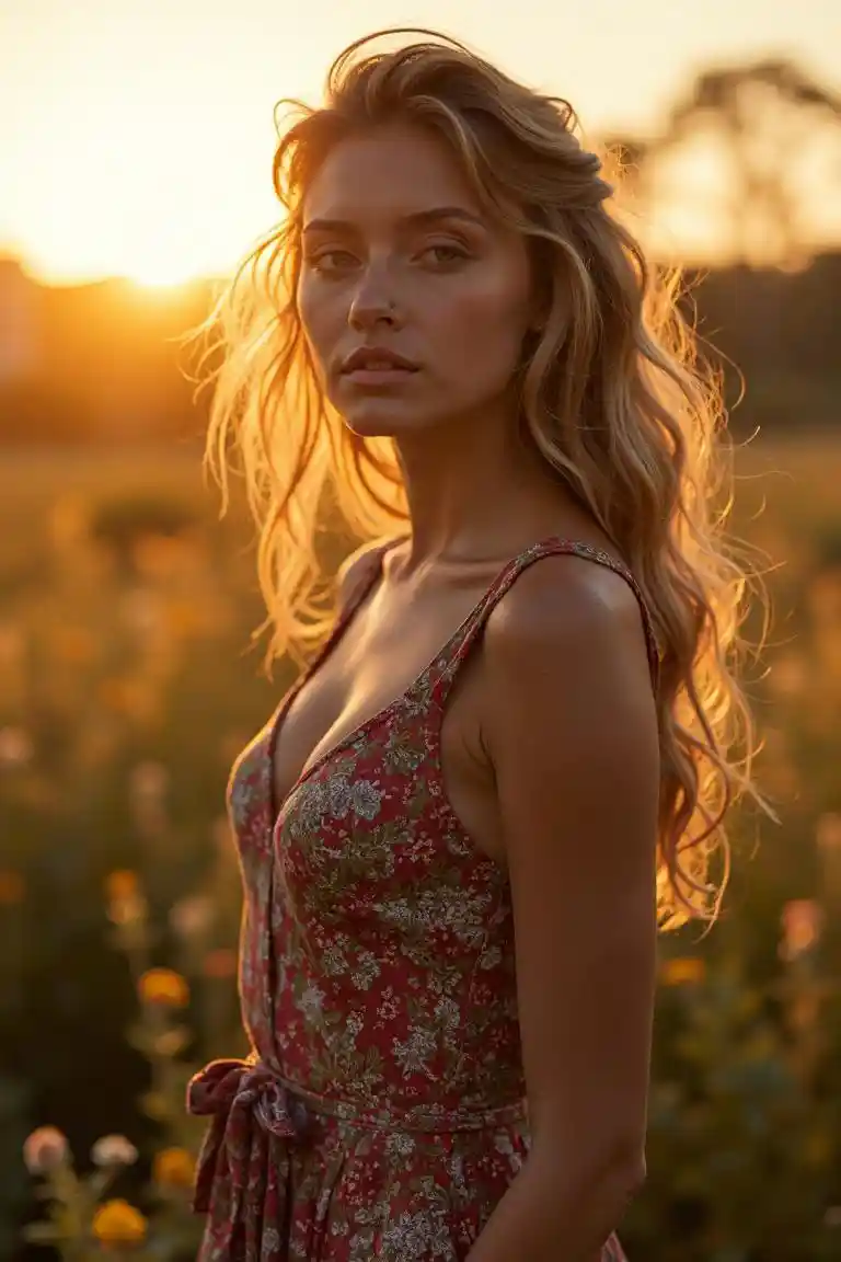 Picha ya Mfano wa Kuzama kwa Jua