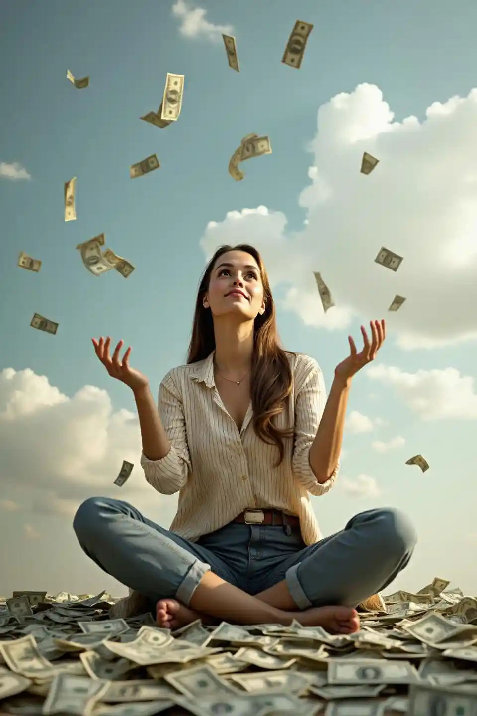 Scena del lancio di soldi