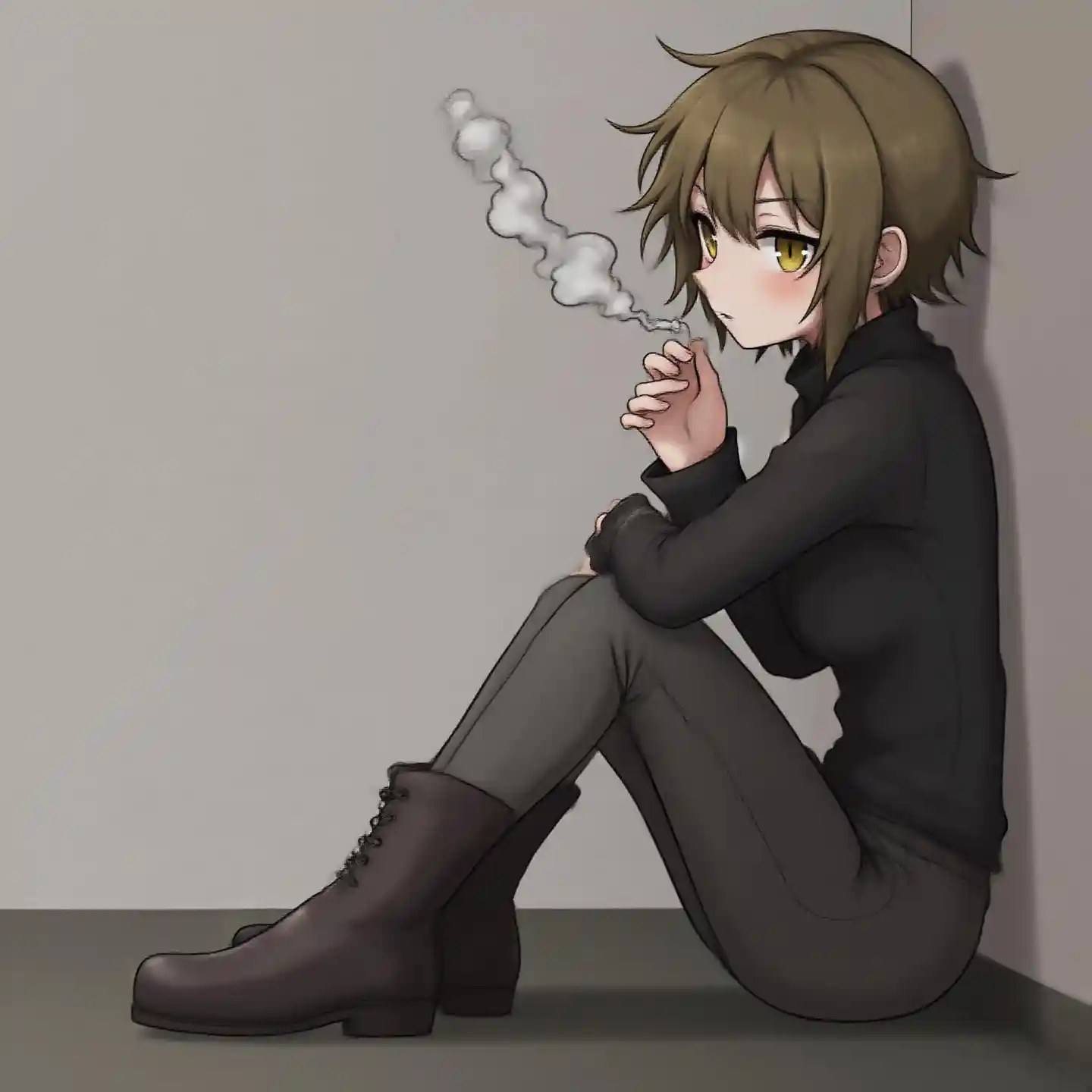 Smoking Figure Portrait