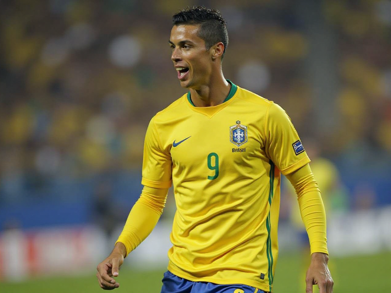 ブラジルのユニフォームでクリスティアーノ・ロナウド