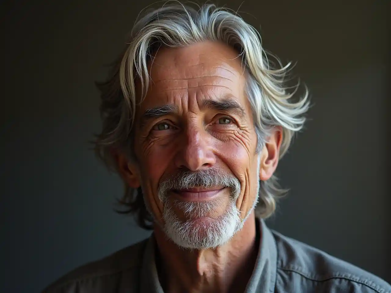 Le vieil homme sourit