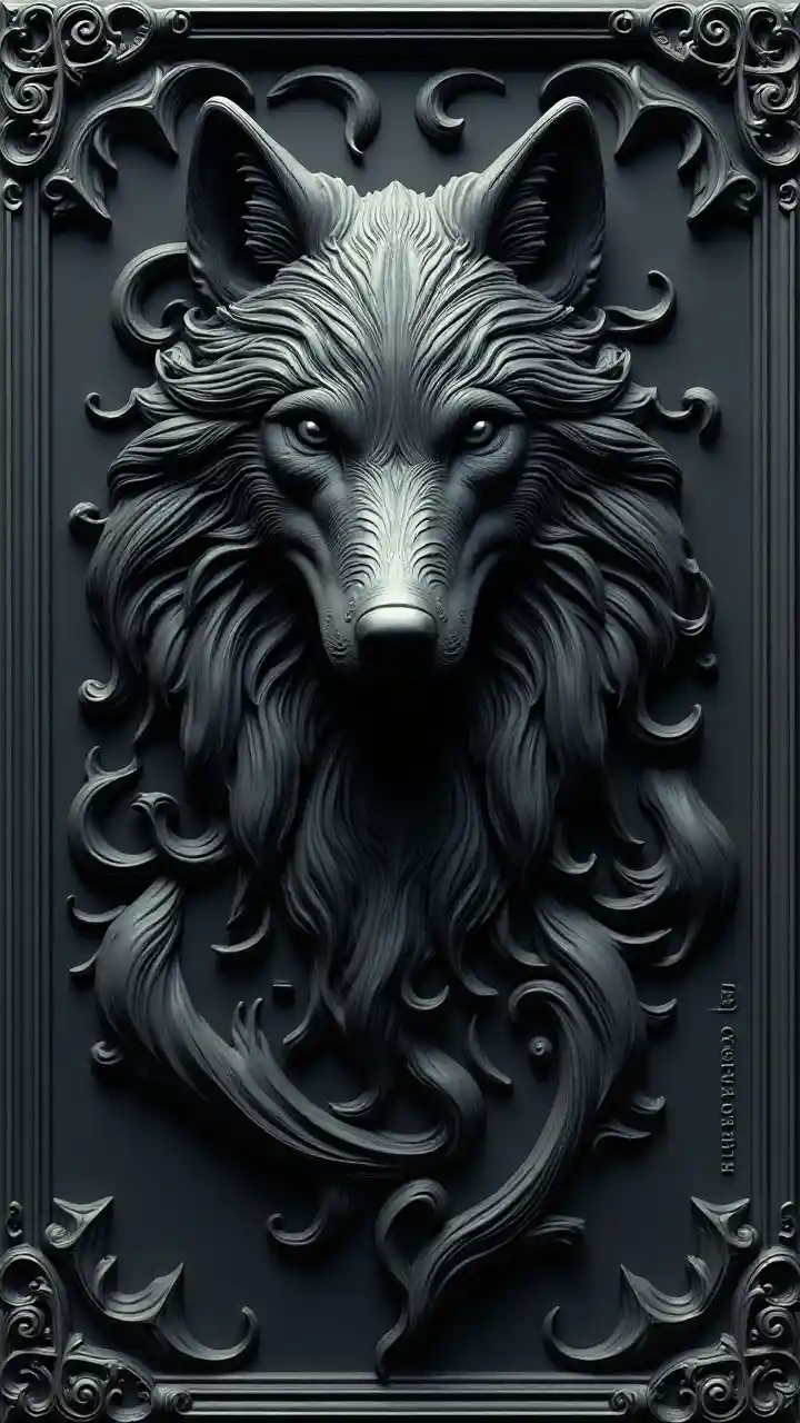 Sanamu za Sanaa za Mbwa-Mwitu