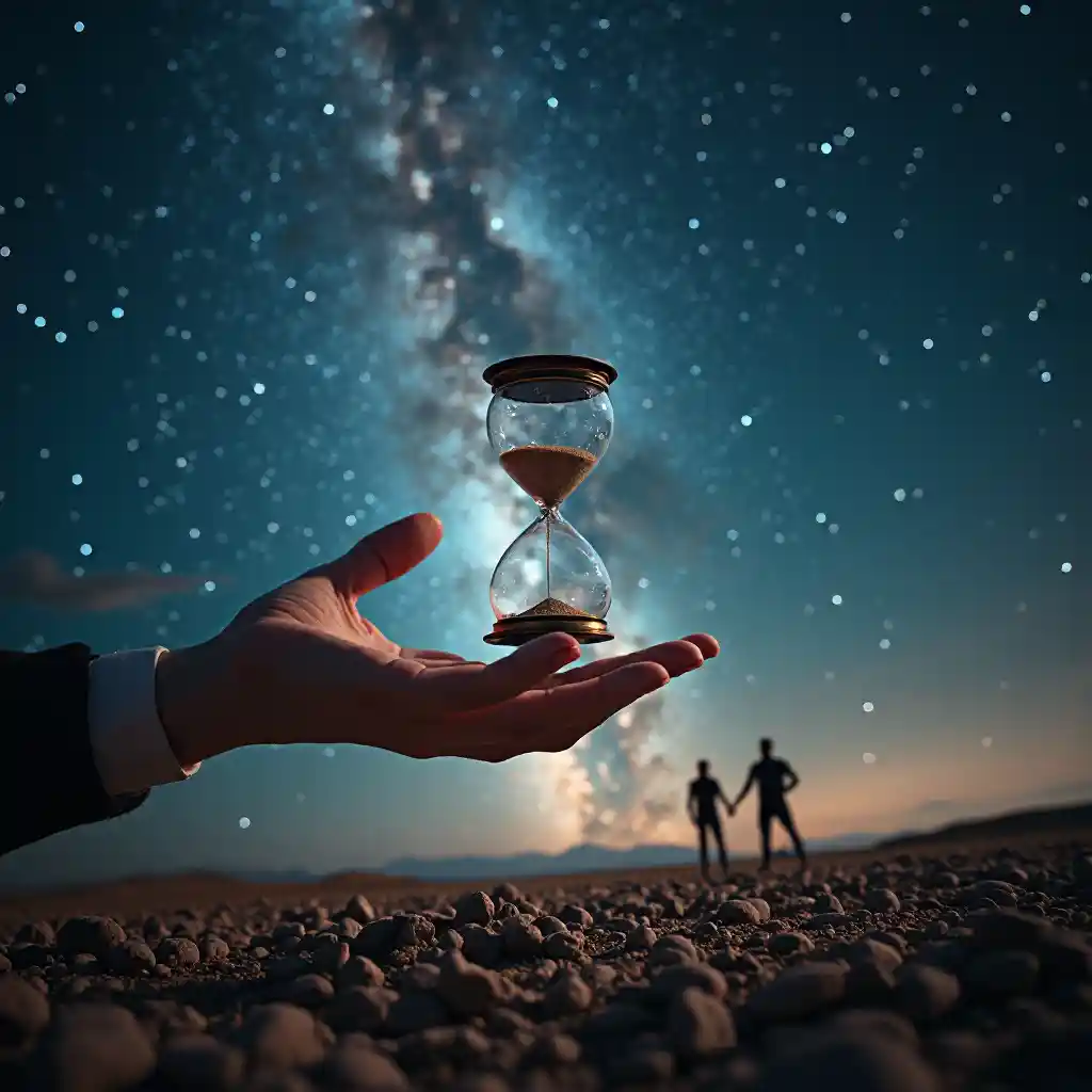 Meteor Field Cosmic Sand Clock