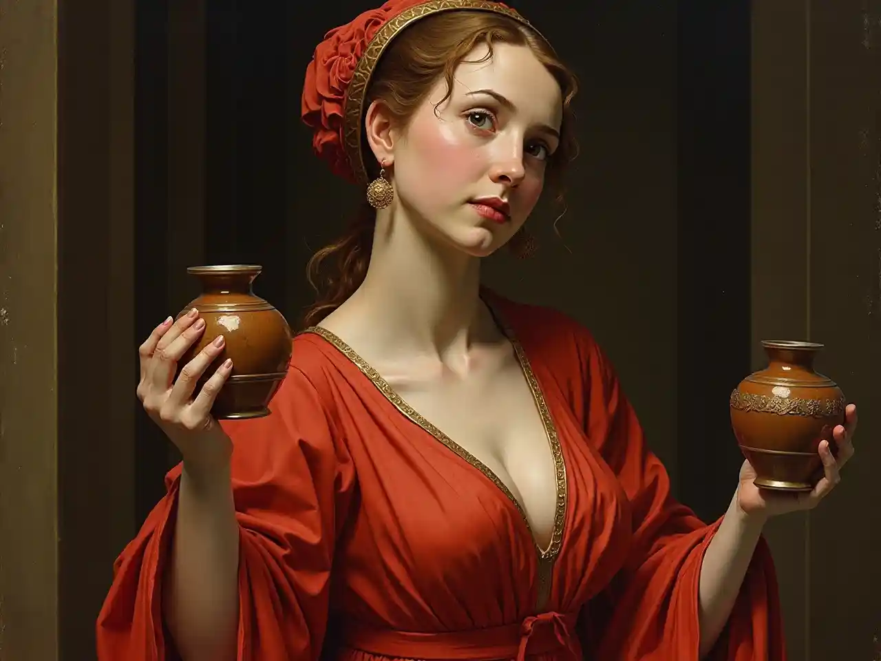 Red Robe Duccio Vase 