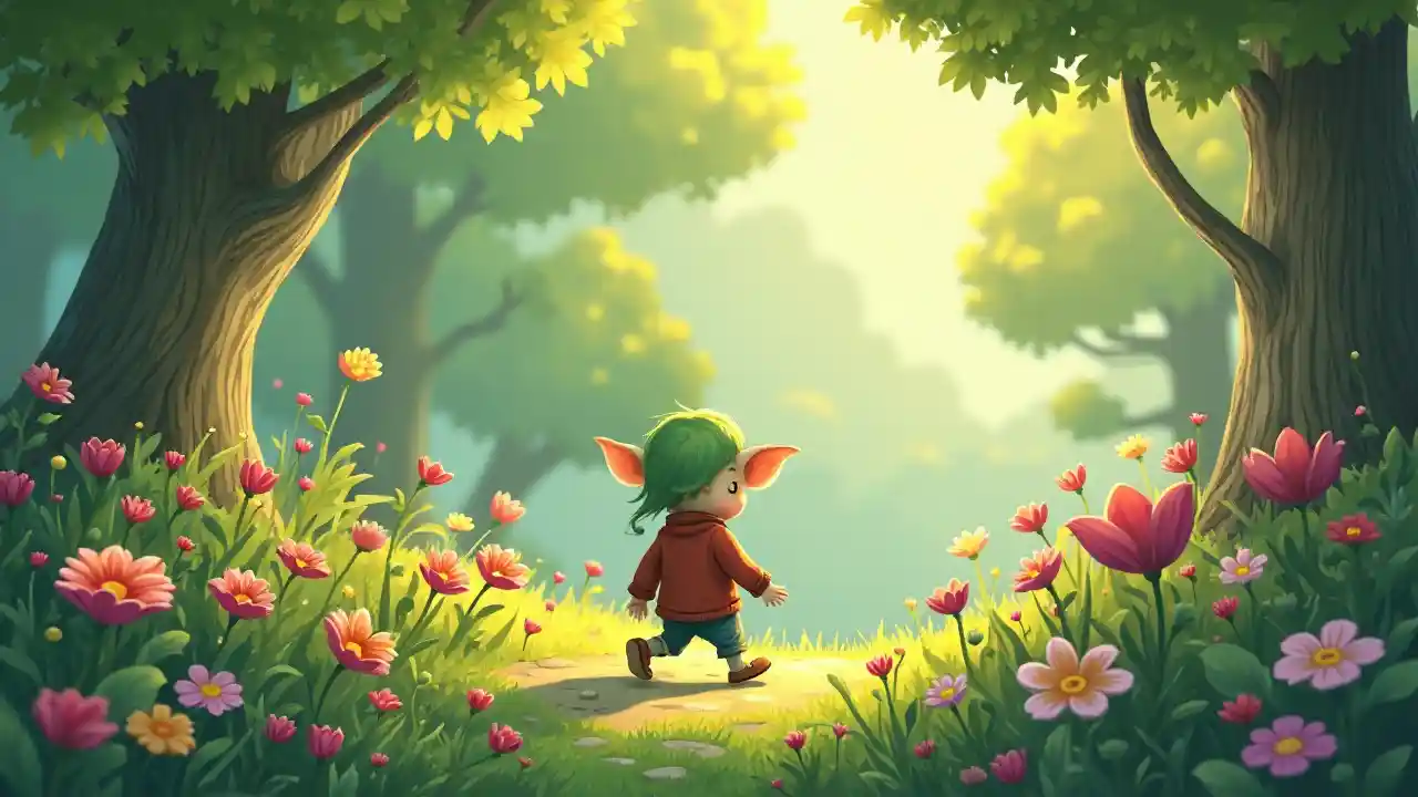 Yêu tinh rừng hoa trẻ em 