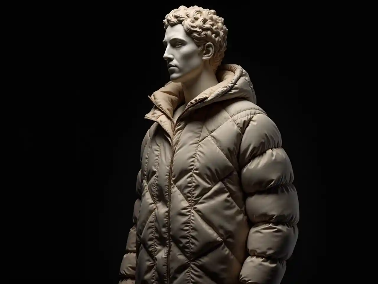 Sanamu Jacket Black Nyuma