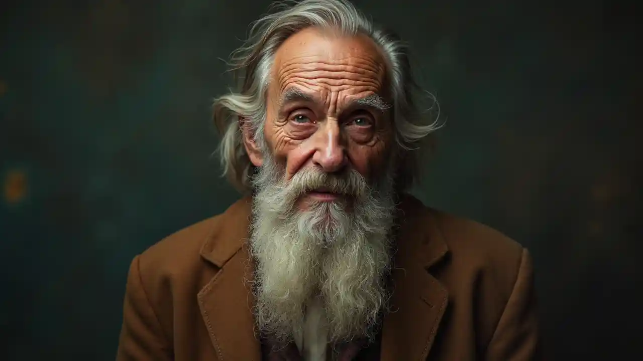 Mwanamume Mzee Mwenye Pupa