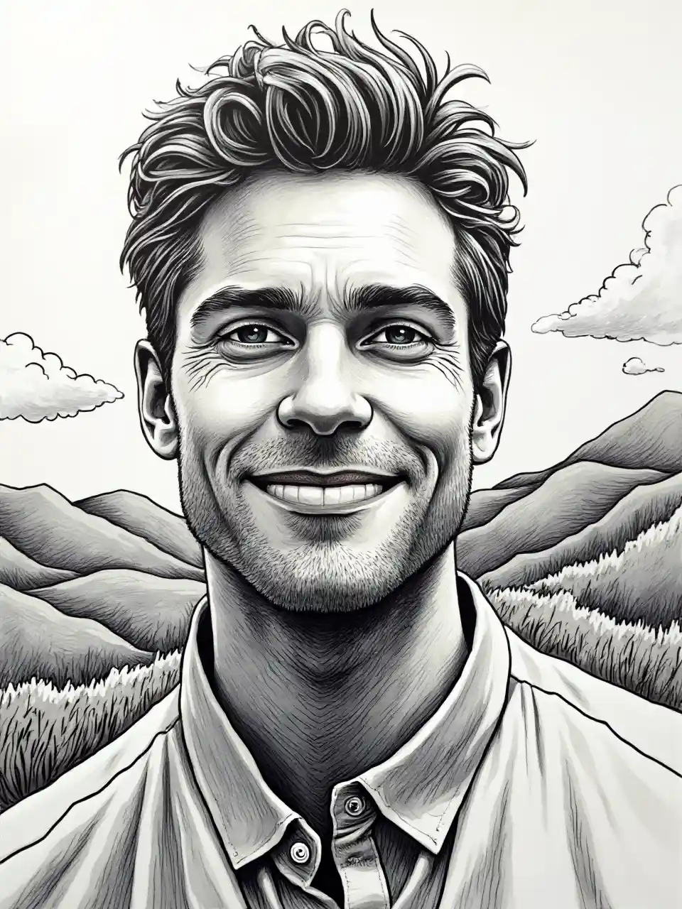 Boceto de pluma de tinta