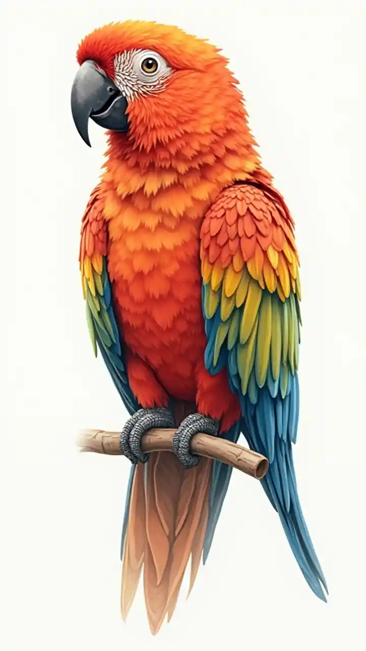 Papegøje tegning vejledning