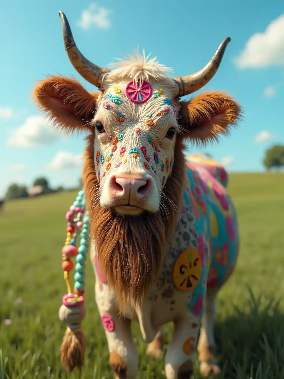 Hippie-skäggad katt