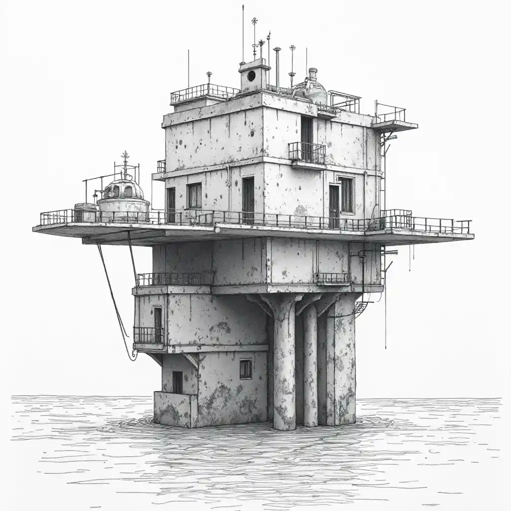 Floating Concrete Technical Drawing