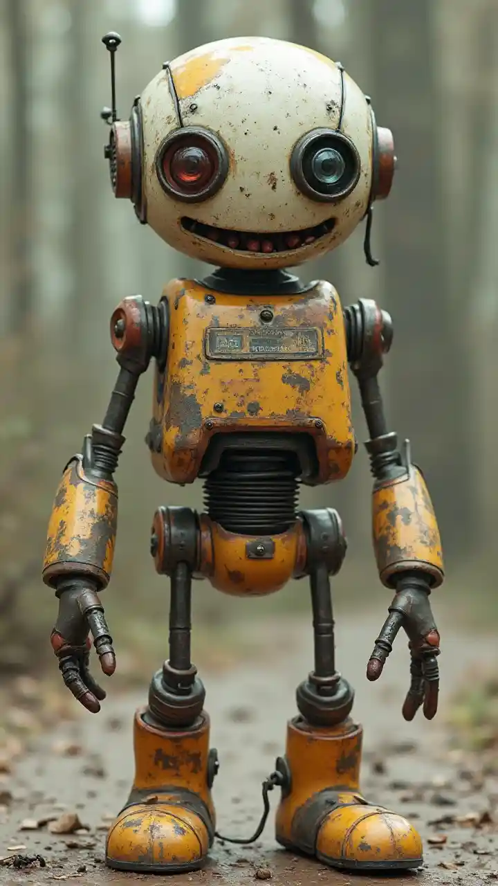 奇妙な面白いロボット 