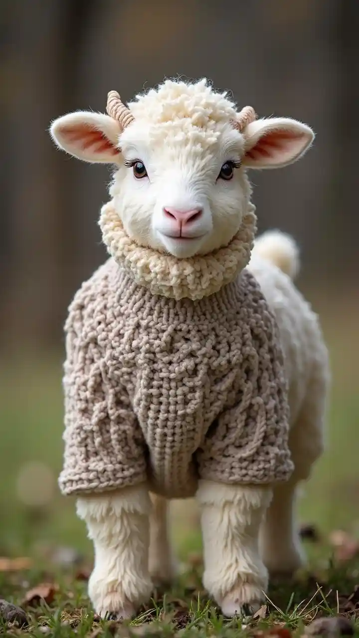 Sheep in Sweaters Portrait