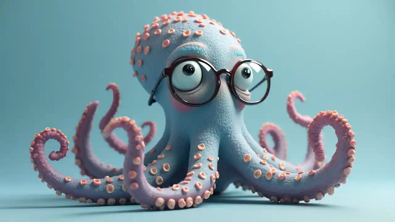 Glasses Wearing Octopus