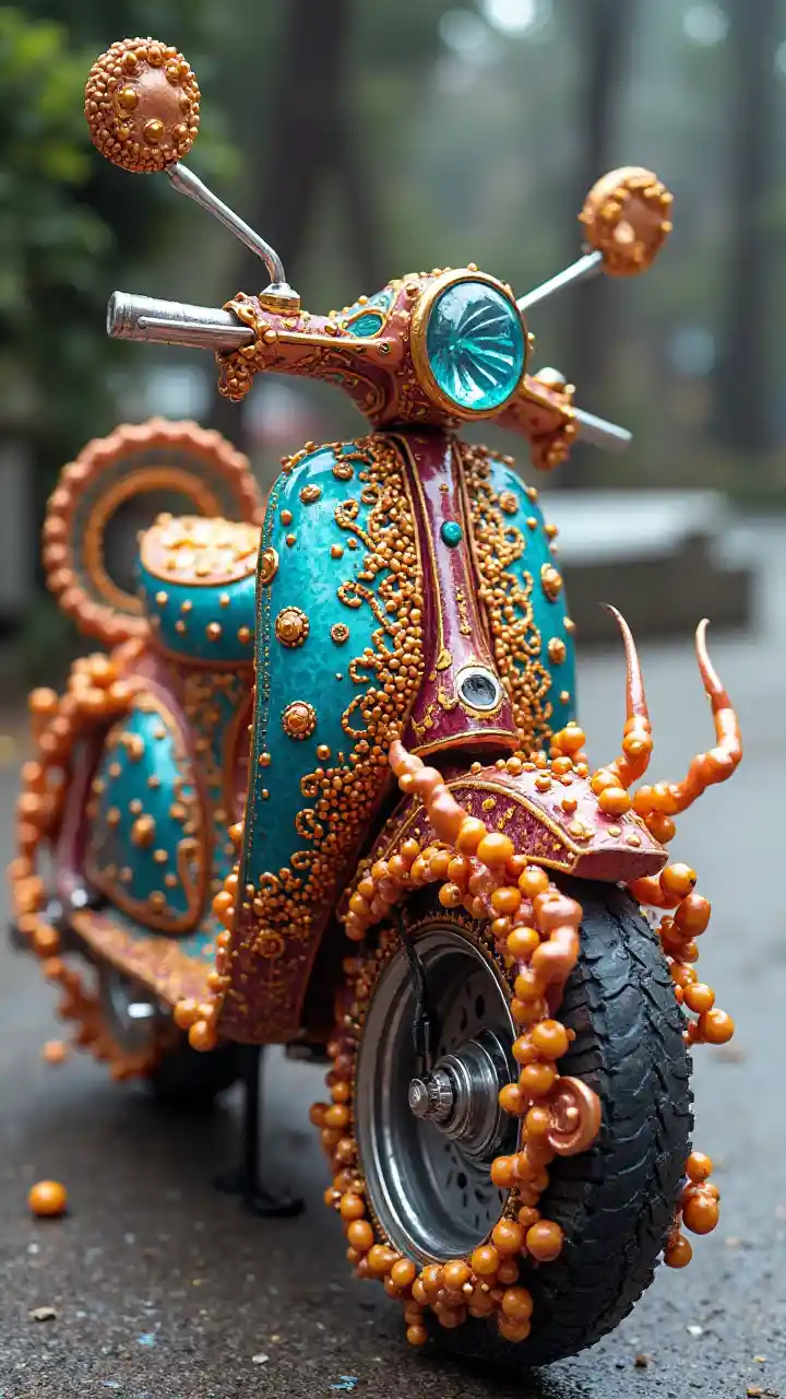 Vespa Ubur-ubur Solarpunk Art