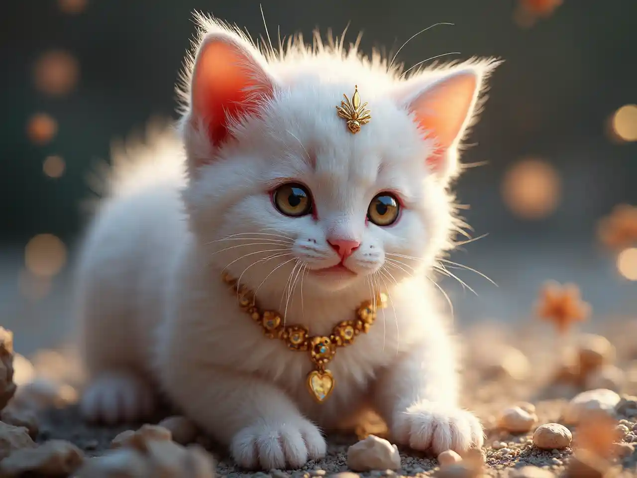 Himmelsfantasy-Kätzchen