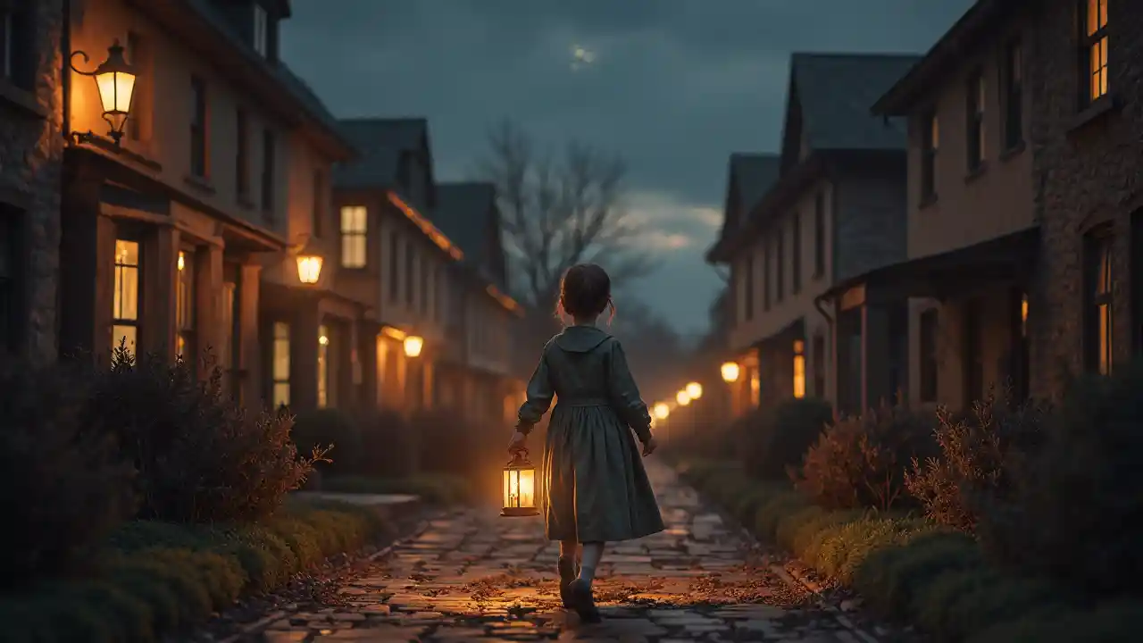 Msichana wa Victoria Aenda kwa Taa za Jioni