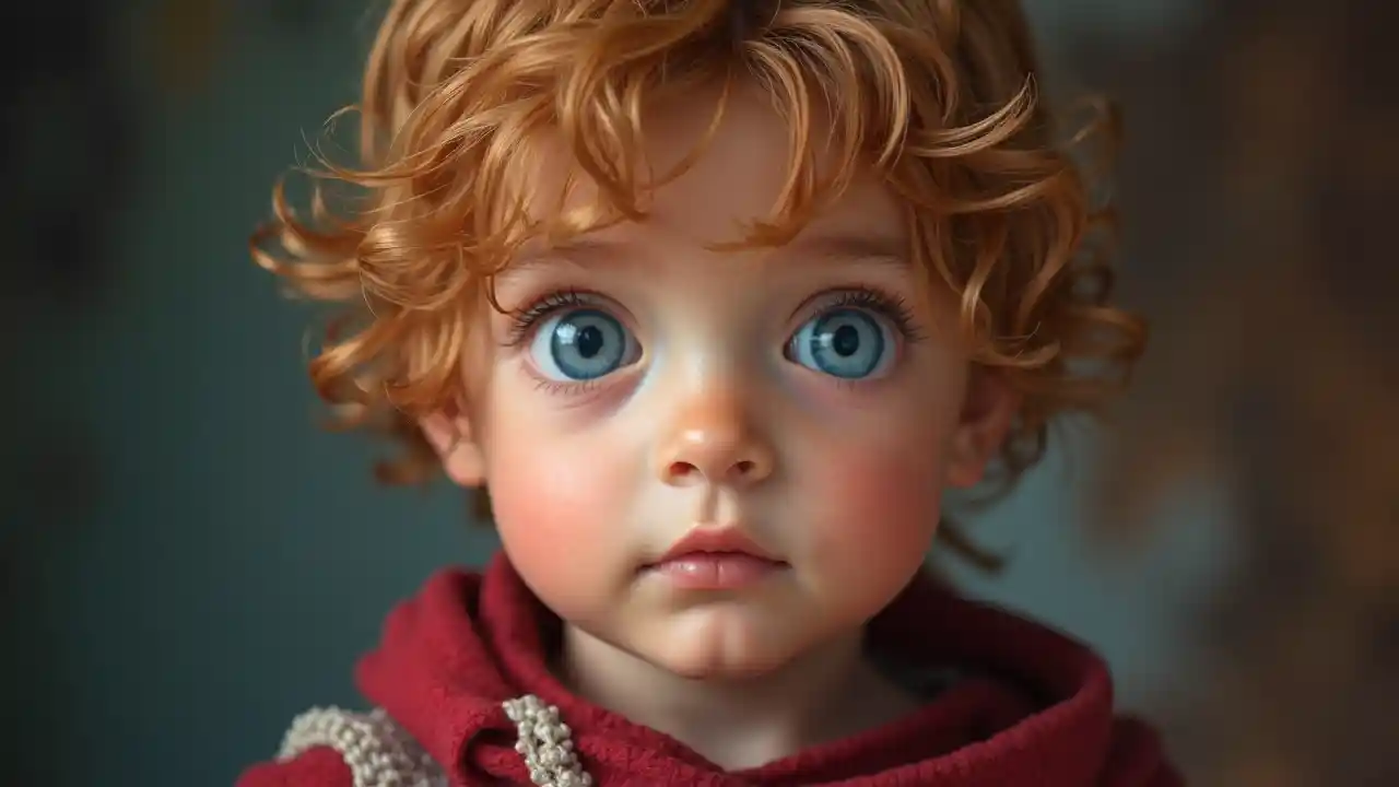 Mavazi ya Krismasi ya Mvulana Mwenye Macho ya Bluu