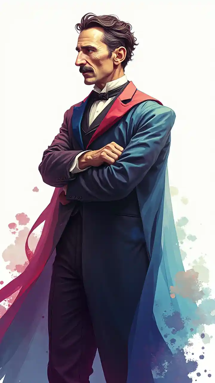 Tesla Portrait Detail Putih