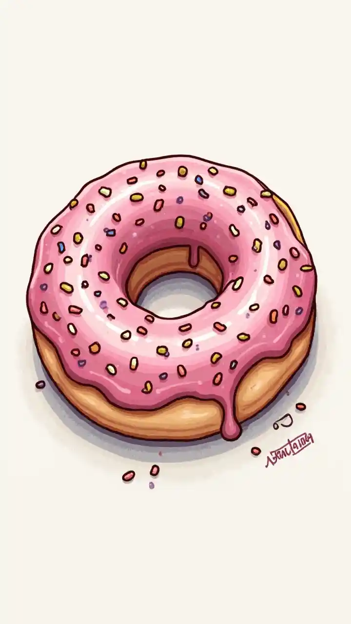 Donut Design Doodle Sanaa