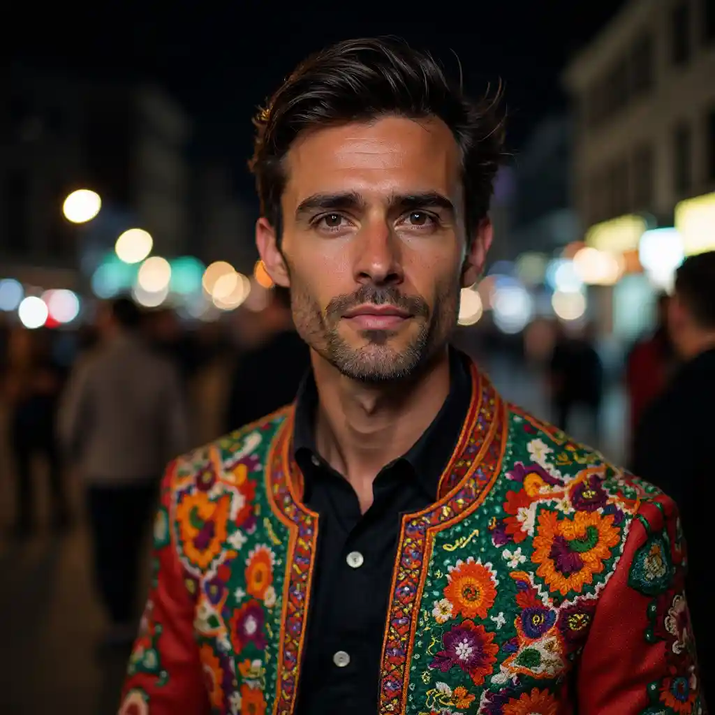 Picha ya Usiku Yenye Rangi Nyingi