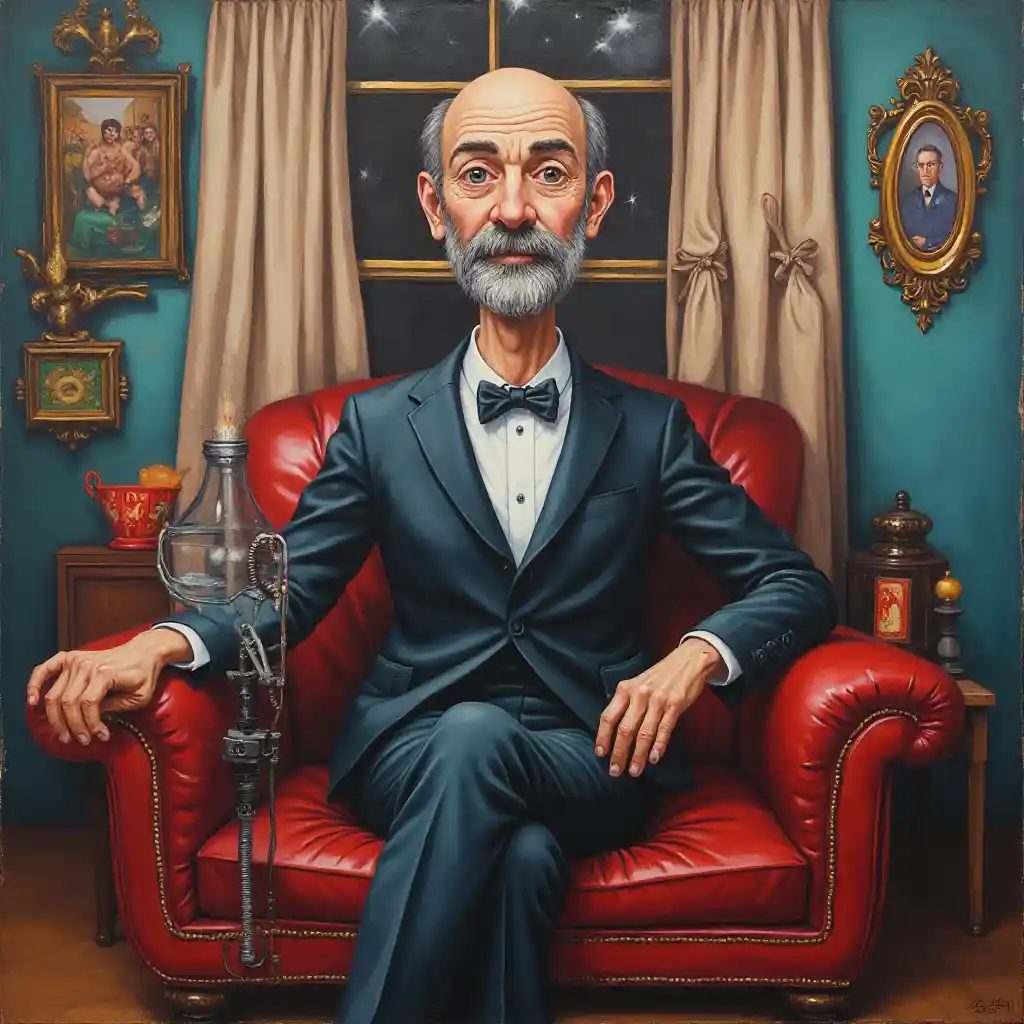 Mortgage Death Portrait Painting