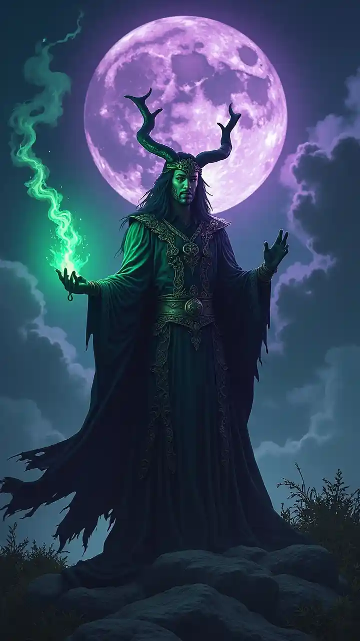 Loki Green Magic God