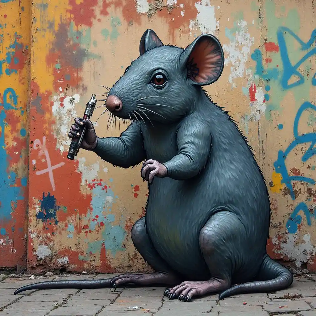 Graffiti Writer Rat Mexico