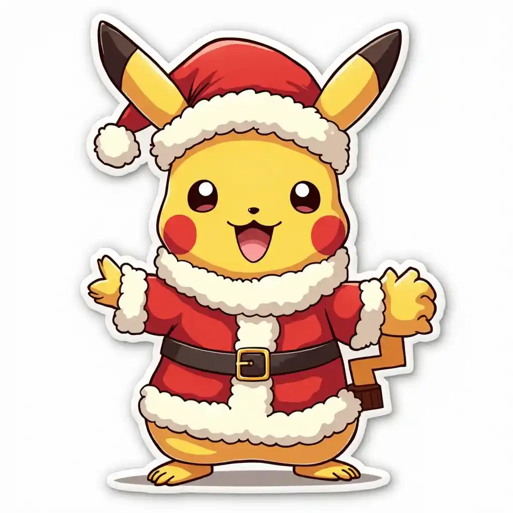 Pikachu Santa Design