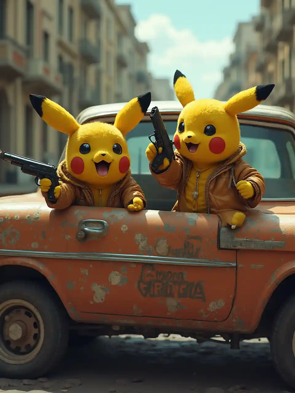 Cheburashka Gena Gangsters Futuristic Sportswear