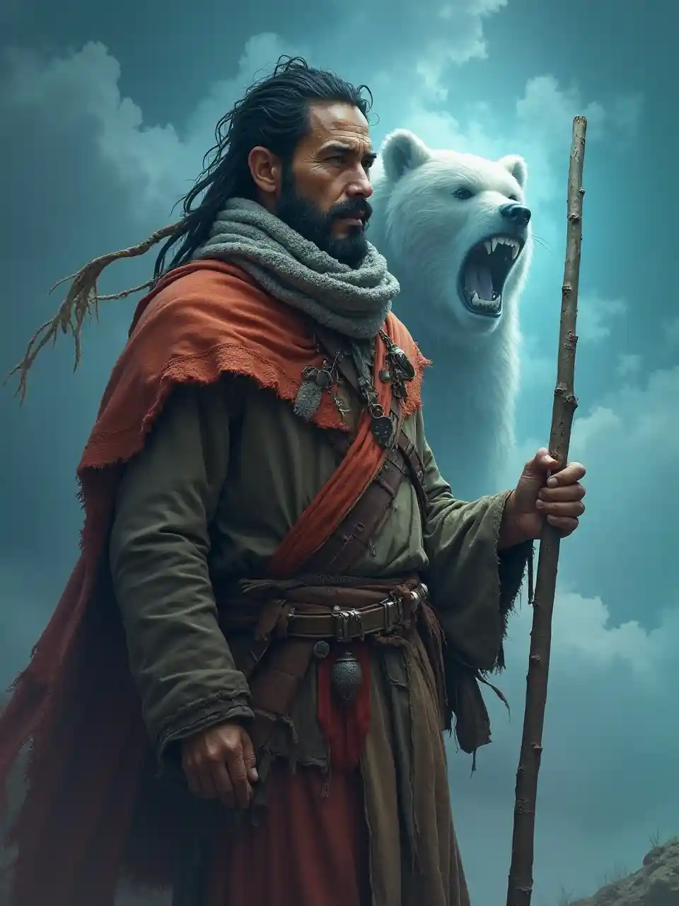 Arte del ritratto dello sciamano