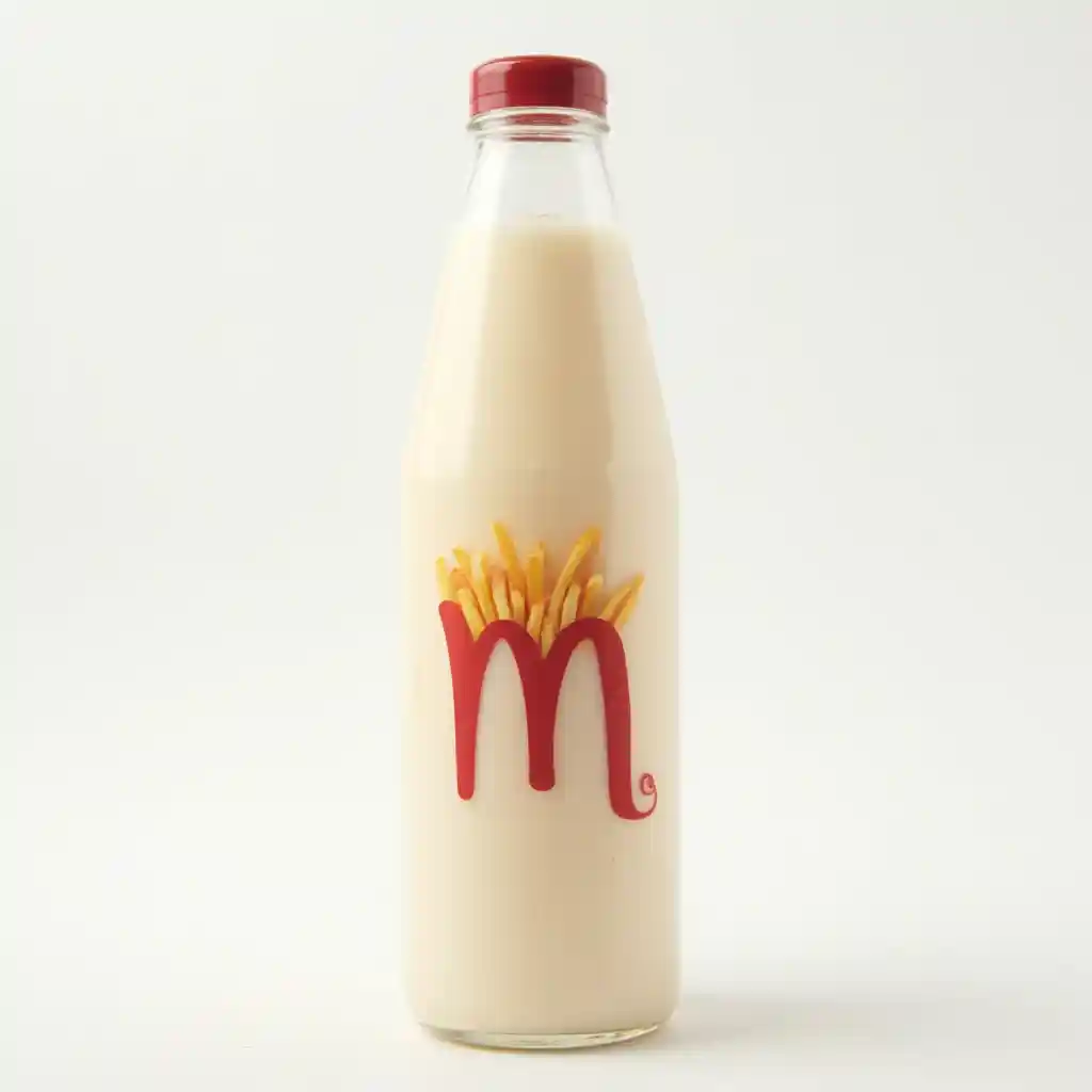 বোতল বিজ্ঞাপন দুধের ঘূর্ণি