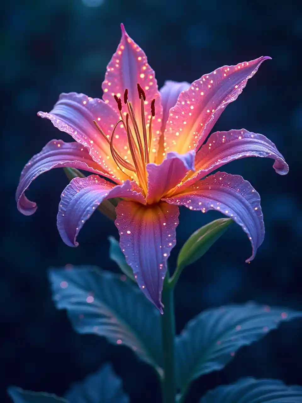 ਗਲੋਇੰਗ ਫੁੱਲ ਹਾਈਪਰਡੈਟੇਲ ਰੈਂਡਰਿੰਗ