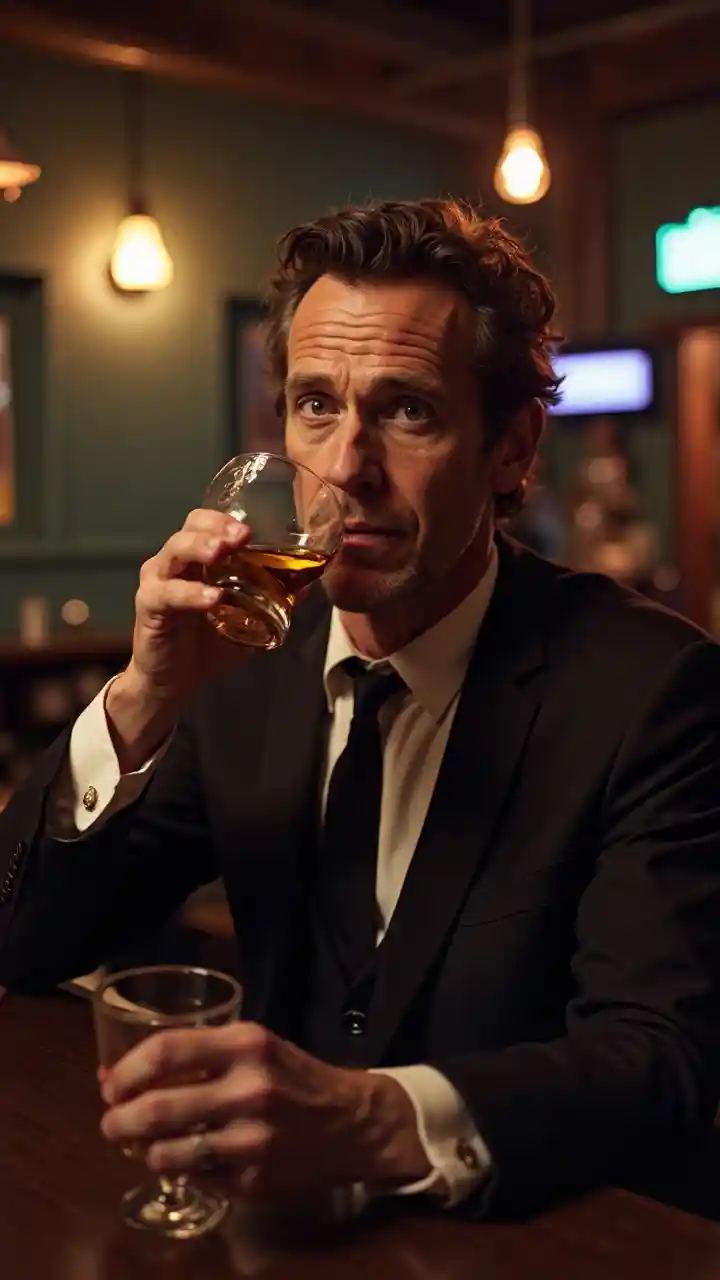 Hugh Laurie Bar Scene