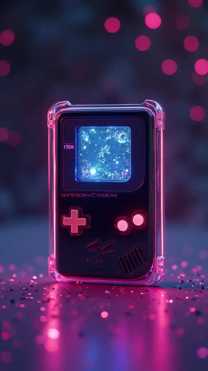 Retro Kidogo Nyeusi Game Boy